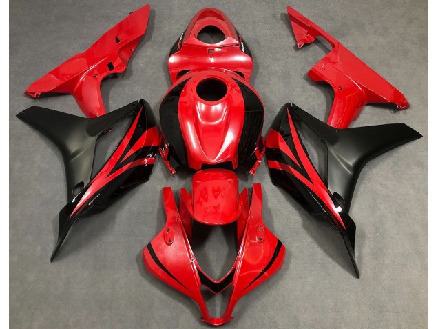 Perlrot & Schwarz 07-08 Honda CBR600RR Verkleidung Perlrot & Schwarz 07-08 Honda CBR600RR Verkleidung