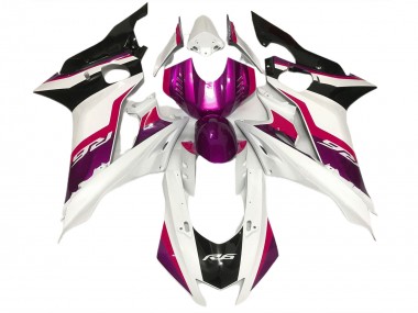 Pink & Glänzend Weiß 17-21 Yamaha R6 Verkleidung