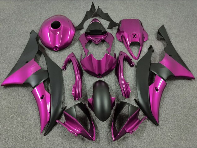 Pink & Matt Schwarz 08-16 Yamaha R6 Verkleidung Pink & Matt Schwarz 08-16 Yamaha R6 Verkleidung