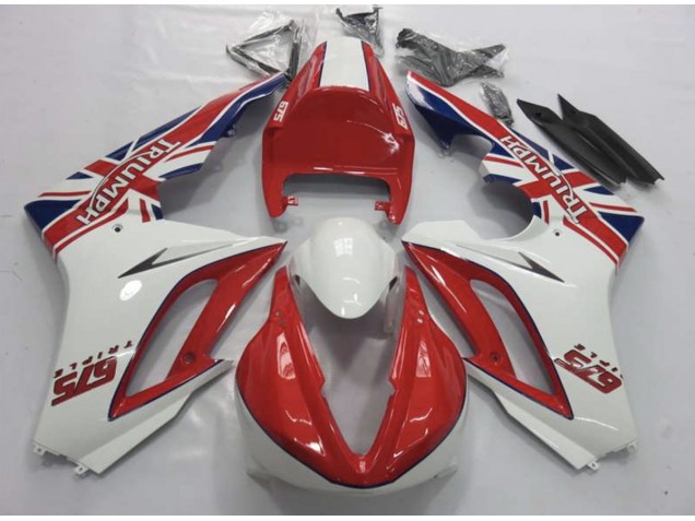 Rot & Weiß 09-12 Triumph Daytona 675 Verkleidung Rot & Weiß 09-12 Triumph Daytona 675 Verkleidung