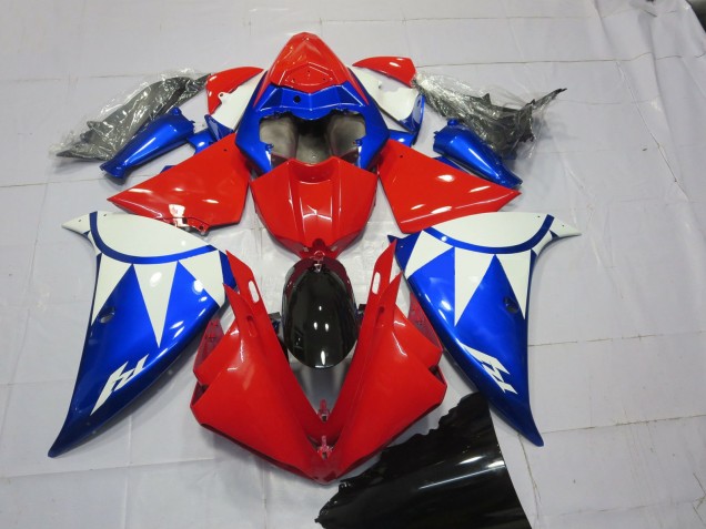 Rot Weiß Blau 12-14 Yamaha R1 Verkleidung Rot Weiß Blau 12-14 Yamaha R1 Verkleidung