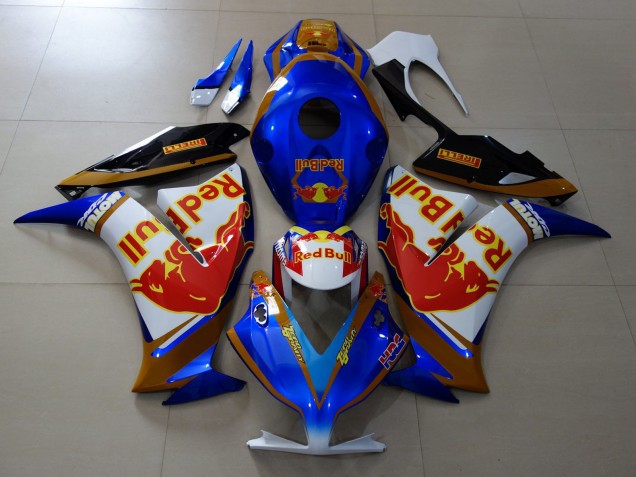 Rot Bull Blau & Gold 12-16 Honda CBR1000RR Verkleidung Rot Bull Blau & Gold 12-16 Honda CBR1000RR Verkleidung