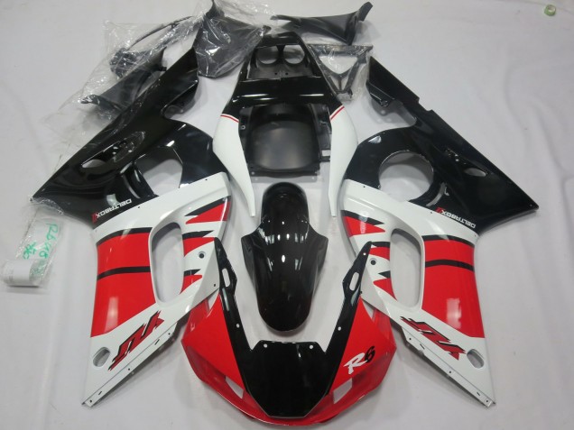 Rot-Weiß-Design 98-02 Yamaha R6 Verkleidung Rot-Weiß-Design 98-02 Yamaha R6 Verkleidung