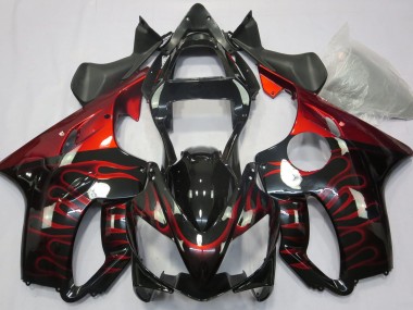 Rot Flamme 01-03 Honda CBR600 F4i Verkleidung