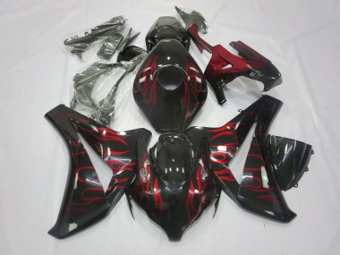 Rot Flamme 08-11 Honda CBR1000RR Verkleidung