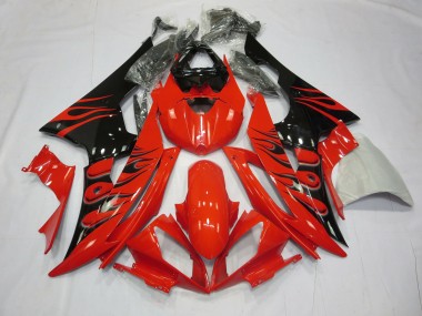 Rot Flamme 08-16 Yamaha R6 Verkleidung