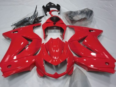 Rot Glänzend 08-12 Kawasaki Ninja 250 Verkleidung