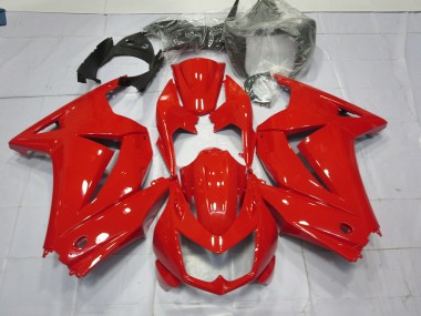 Rot Glänzend 08-12 Kawasaki Ninja 250 Verkleidung