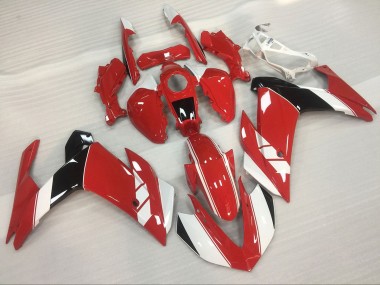Rot & Glänzend Weiß 15-18 Yamaha R3 Verkleidung