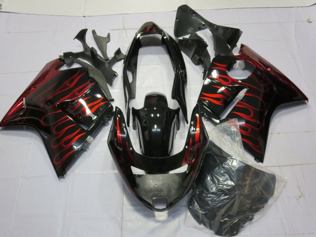 Rot Glänzend Flamme 96-07 Honda CBR1100XX Verkleidung Rot Glänzend Flamme 96-07 Honda CBR1100XX Verkleidung