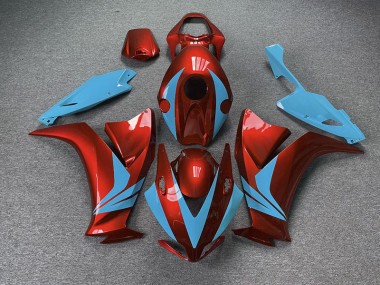 Rot Glänzend & Hellblau 12-16 Honda CBR1000RR Verkleidung