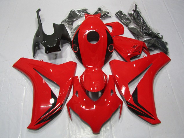 Rot Glänzend Klein-Akzent-Design 08-11 Honda CBR1000RR Verkleidung Rot Glänzend Klein-Akzent-Design 08-11 Honda CBR1000RR Verkleidung