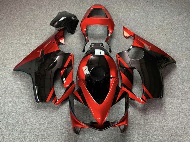 Rot Glänzend & Schwarz 01-03 Honda CBR600 F4i Verkleidung