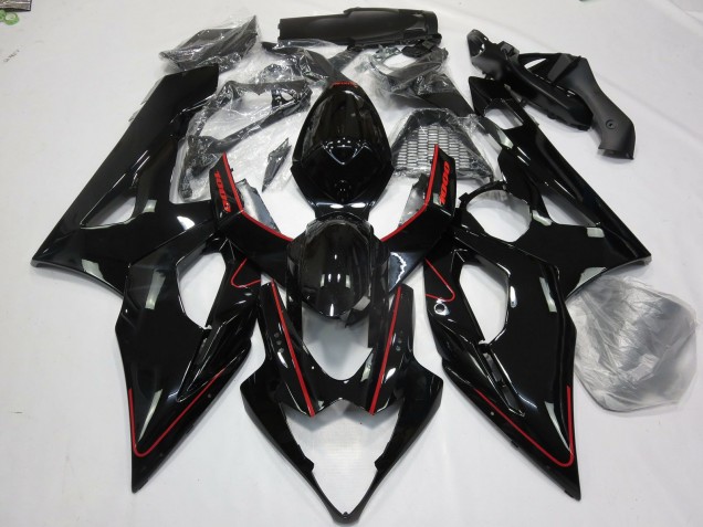 Rot Glänzend & Schwarz 05-06 Suzuki GSXR 1000 Verkleidung Rot Glänzend & Schwarz 05-06 Suzuki GSXR 1000 Verkleidung