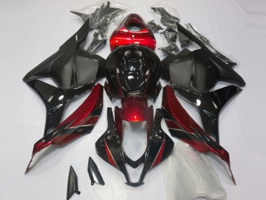 Rot Glänzend & Schwarz 09-12 Honda CBR600RR Verkleidung