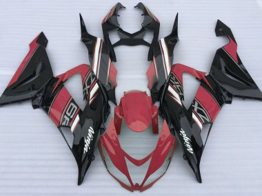 Rot Glänzend & Schwarz 13-18 Kawasaki ZX6R Verkleidung