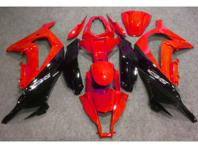 Rot Glänzend & Schwarz 16-19 Kawasaki ZX10R Verkleidung Rot Glänzend & Schwarz 16-19 Kawasaki ZX10R Verkleidung