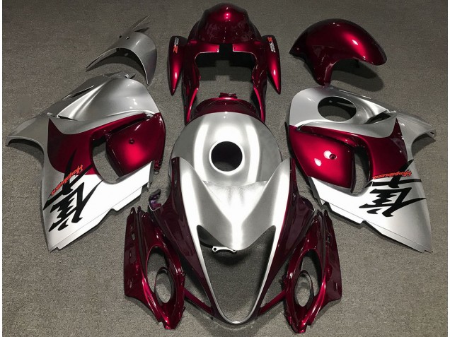 Rot Glänzend & Silber 08-20 Suzuki GSXR 1300 Verkleidung Rot Glänzend & Silber 08-20 Suzuki GSXR 1300 Verkleidung