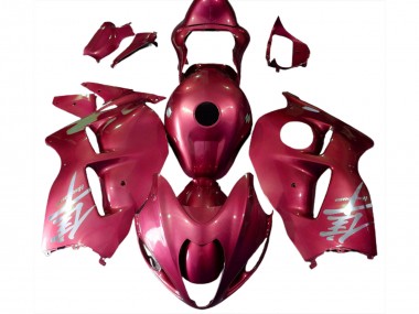 Rot Glänzend & Silbernes Logo 97-07 Suzuki GSXR 1300 Verkleidung