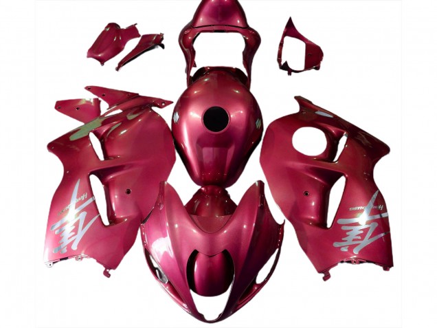 Rot Glänzend & Silbernes Logo 97-07 Suzuki GSXR 1300 Verkleidung Rot Glänzend & Silbernes Logo 97-07 Suzuki GSXR 1300 Verkleidung