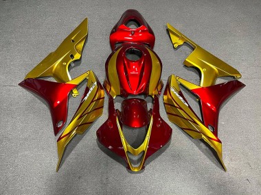Rot & Gold 07-08 Honda CBR600RR Verkleidung