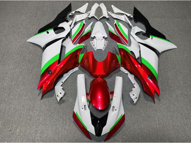 Rot & Grün Glänzend 17-21 Yamaha R6 Verkleidung Rot & Grün Glänzend 17-21 Yamaha R6 Verkleidung