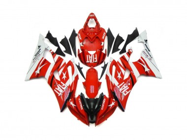 Rot & Weiß Mit Sternen 08-16 Yamaha R6 Verkleidung