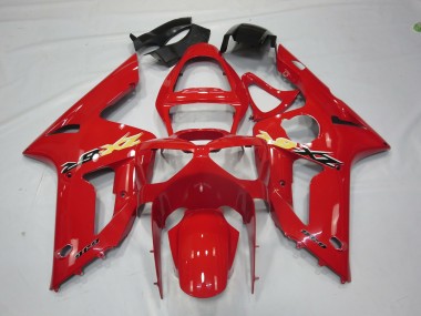 Rot Ninja 03-04 Kawasaki ZX6R Verkleidung
