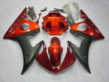 Rot / Orange Matt 03-04 Yamaha R6 Verkleidung