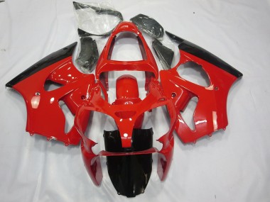 Rot & Schwarz 00-02 Kawasaki ZX6R Verkleidung