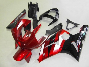 Rot & Schwarz 03-04 Kawasaki ZX6R Verkleidung