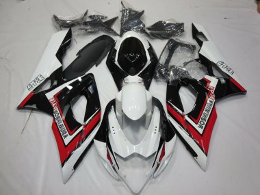 Rot Schwarz & Weiß 05-06 Suzuki GSXR 1000 Verkleidung