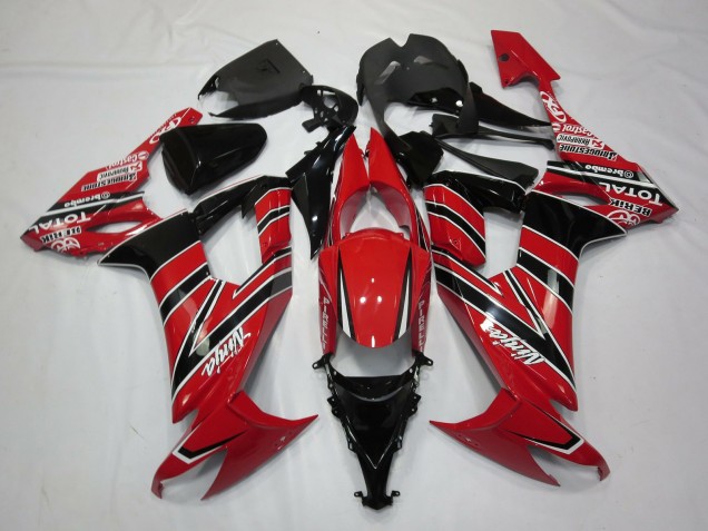 Rot Schwarz 08-10 Kawasaki ZX10R Verkleidung