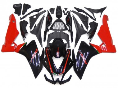 Rot & Schwarz 10-15 Aprilia RSV4 1000 Verkleidung