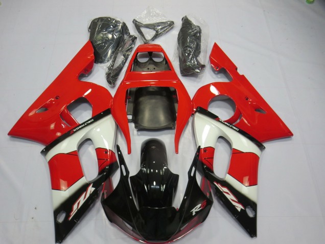 Rot Weiß & Schwarz 98-02 Yamaha R6 Verkleidung Rot Weiß & Schwarz 98-02 Yamaha R6 Verkleidung