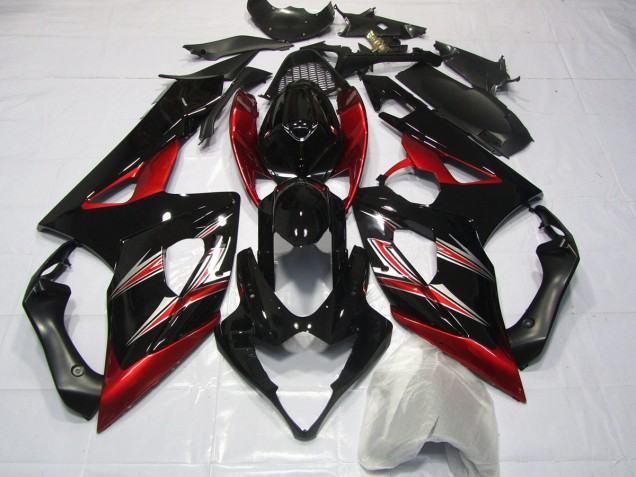 Rot & Schwarz Flare 05-06 Suzuki GSXR 1000 Verkleidung Rot & Schwarz Flare 05-06 Suzuki GSXR 1000 Verkleidung