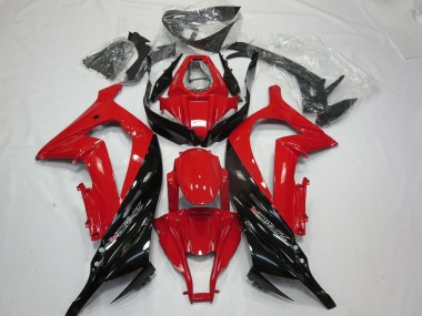 Rot Schwarz Gloss 11-15 Kawasaki ZX10R Verkleidung