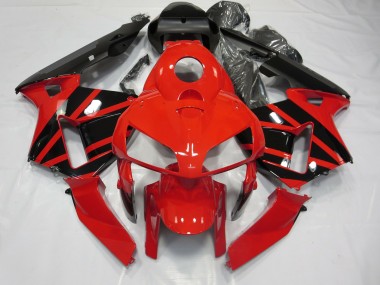 Rot & Schwarz OEM-Stil 03-04 Honda CBR600RR Verkleidung