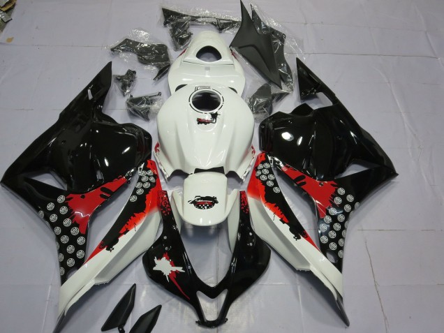Rot & Schwarz Splatter 09-12 Honda CBR600RR Verkleidung Rot & Schwarz Splatter 09-12 Honda CBR600RR Verkleidung