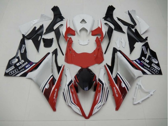 Rot Weiß & Schwarz Stil 13-16 Triumph Daytona 675 Verkleidung Rot Weiß & Schwarz Stil 13-16 Triumph Daytona 675 Verkleidung