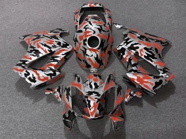 Rot Tarnung 02-12 Honda VFR800 Verkleidung