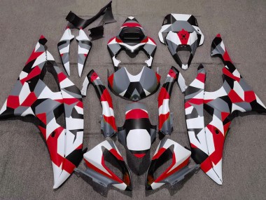 Rot Tarnung Uni 08-16 Yamaha R6 Verkleidung