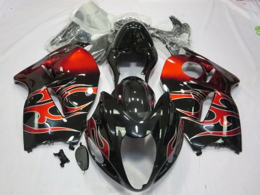 Rot Wirbel 97-07 Suzuki GSXR 1300 Verkleidung