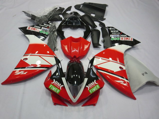 Rot-Weiß Yamalube 12-14 Yamaha R1 Verkleidung Rot-Weiß Yamalube 12-14 Yamaha R1 Verkleidung