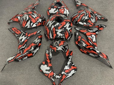 Rotgrau Tarnung 09-12 Honda CBR600RR Verkleidung