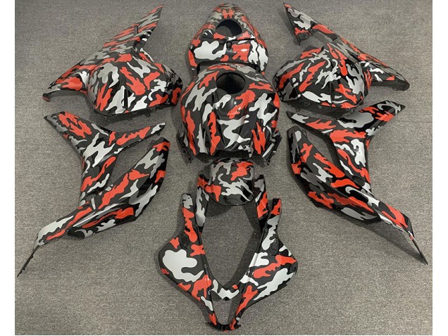 Rotgrau Tarnung 09-12 Honda CBR600RR Verkleidung Rotgrau Tarnung 09-12 Honda CBR600RR Verkleidung