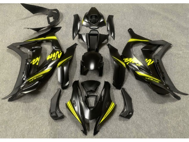Satinschwarz & Gelb 16-19 Kawasaki ZX10R Verkleidung
