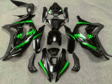 Satinschwarz & Grün 16-19 Kawasaki ZX10R Verkleidung