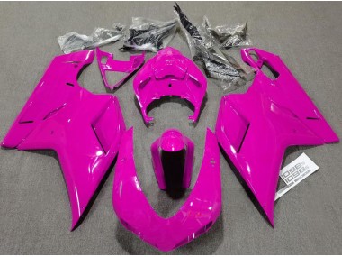 Schlichte Glanzrosa 07-14 Ducati 848 1098 1198 Verkleidung