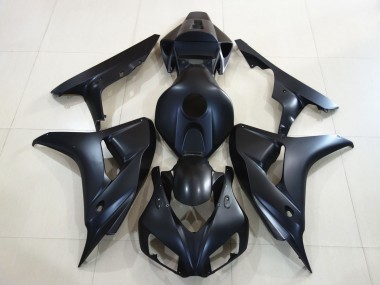Schlichte Matt Schwarz 06-07 Honda CBR1000RR Verkleidung